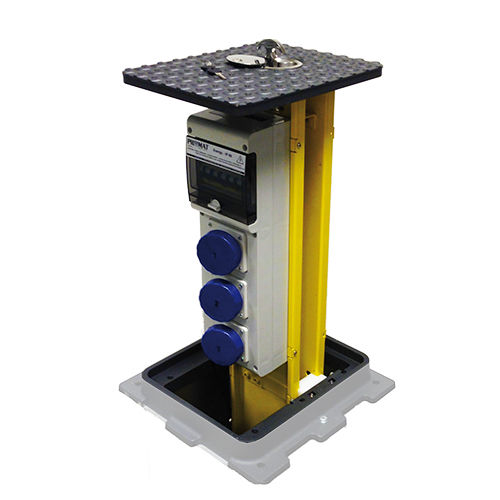 Stromversorgungs-Sperrpfosten - B3020 60 - PILOMAT - versenkbar / halbautomatisch / Stahl