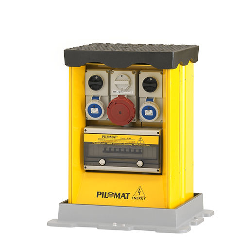 Stromversorgungs-Sperrpfosten - B4040 55 - PILOMAT - versenkbar / halbautomatisch / Stahl
