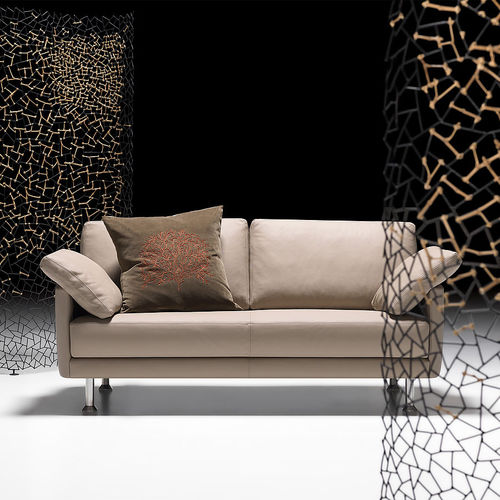 Modulsofa - DELPHI - ARTANOVA - halbrund / modern / Leder