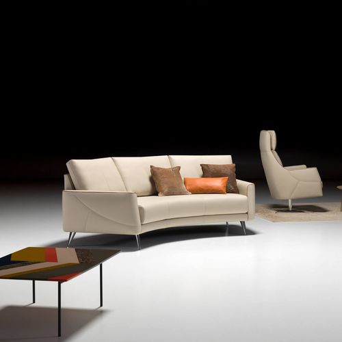 Modulsofa - THALIA - ARTANOVA - halbrund / modern / Stoff