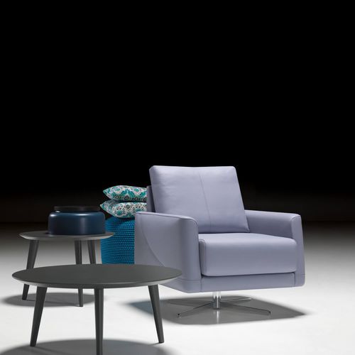 Moderner Sessel - THALIA - ARTANOVA - Leder / Stoff / Chrom
