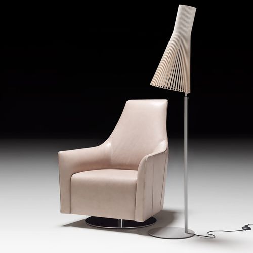 Moderner Sessel - ZELOS - ARTANOVA - Leder / Metall / Holz