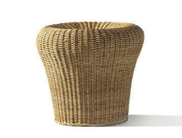 Modernes Sitzkissen - E 14 - Richard Lampert - Rattan