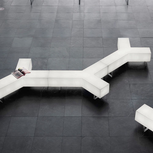 Bank / originelles Design - FUTURA PANCA - modo luce - Polyethylen / beleuchtet