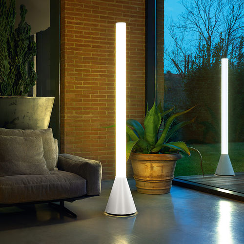 Moderne Leuchtsäule - MOBY - modo luce - Metall / PMMA / LED