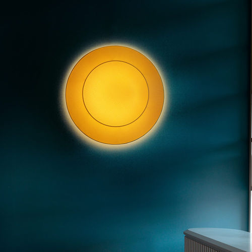 Moderne Wandleuchte - RING TONDA - modo luce - für den Innenraum / Stoff / rund