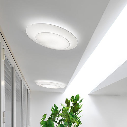 Moderne Deckenleuchte - RING TONDA - modo luce - rund / Stoff / LED