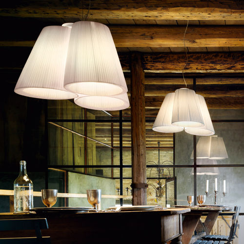 Hängelampe - FLORINDA - modo luce - Stoff / originelles Design / mit Kabel