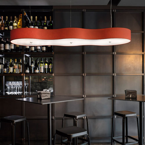 Hängelampe - OTTOVOLANTE PLUS - modo luce - Baumwolle / Plexiglas® / PVC