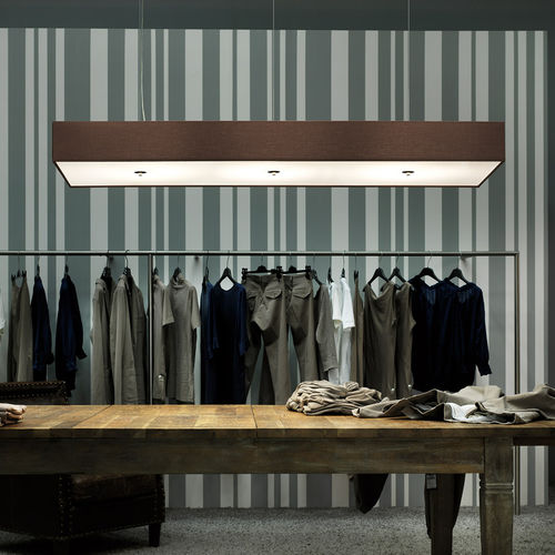 Hängelampe - RETTANGOLO SLIM  - modo luce - Baumwolle / modern / mit Kabel