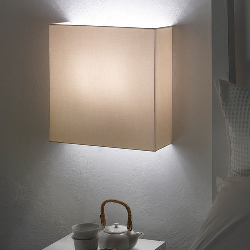 Moderne Wandleuchte - QUADRATO - modo luce - für den Innenraum / Baumwolle / quadratisch
