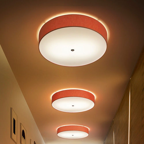 Moderne Deckenleuchte - DICOVOLANTE - modo luce - rund / Stoff / LED