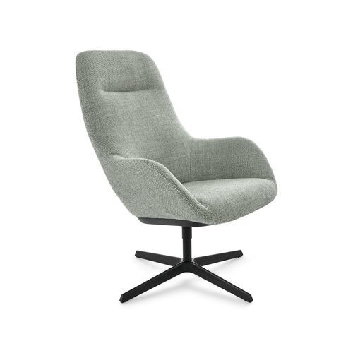 Moderner Relaxsessel - Sheru Lounge Chair - Walter Knoll - Leder / Trevira CS® / Holz