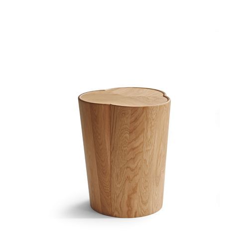 Massivholz-Beistelltisch - Sooso - Walter Knoll - Gestell aus Massivholz / zylinderförmig / Skulptur