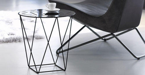 Moderner Beistelltisch - JOCO - Walter Knoll - Metall / rechteckig / rund