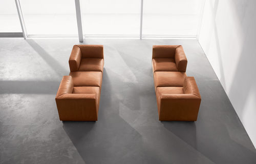 Modulsofa - LIVING LANDSCAPE 730 - Walter Knoll - modern / Leder / braun