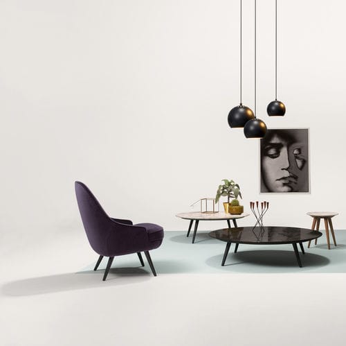 Moderner Couchtisch - 375  - Walter Knoll - Marmor / Onyx / Massivholz