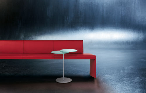 Moderner Beistelltisch - ECLIPSE - Walter Knoll - Glas / Metall / rund