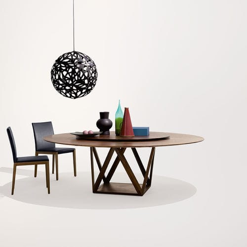 Moderner Esstisch - TOBU - Walter Knoll - Holz / rund / für Privatgebrauch