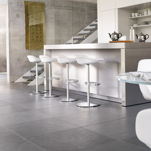 Moderner Barhocker - TURTLE - Walter Knoll - Leder / Gestell aus Kunststoff / drehbar