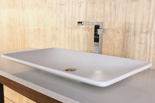 Aufsatzwaschbecken - LISCIO - Dado Creations Pty (LTD) - Quarz / rechteckig / modern