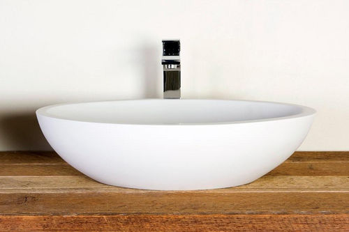 Aufsatzwaschbecken - MOLOKO - Dado Creations Pty (LTD) - Stein / oval / modern