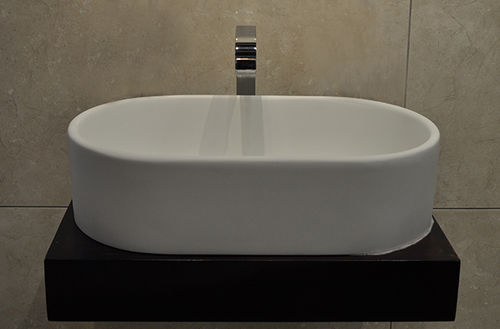 Aufsatzwaschbecken - OLIVIA - Dado Creations Pty (LTD) - Stein / oval / modern