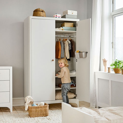 Moderner Kleiderschrank - CLASSIC™ - Leander - lackiertes MDF / melaminbeschichtet / mit Schwingtür