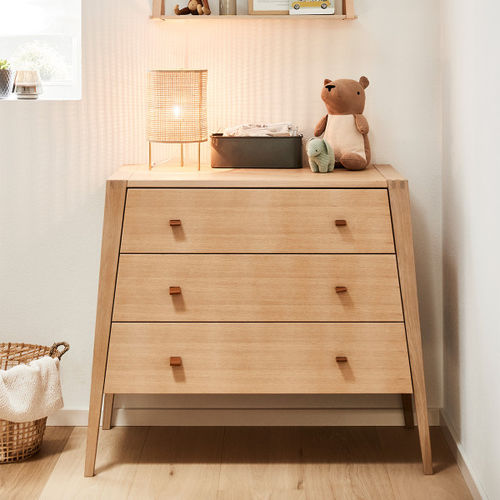 Kommode mit hohen Beinen - LINEA™ - Leander - modern / Eiche / Buche