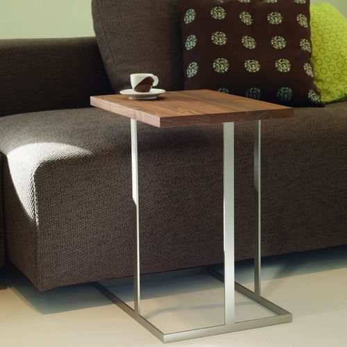 Moderner Beistelltisch - ANNEX - MONTIS - Holz / Metall / rechteckig