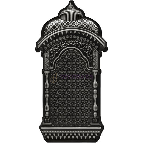 Wandmontierte Skulptur - Jarokhas - DECORAIDS DECORATING SOLUTIONS PVT LTD. - für Gewerbegebrauch / weiß / kupferfarben