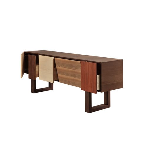 Sideboard mit hohen Beinen - Big John - MORELATO - modern / Padouk / Holzfurnier