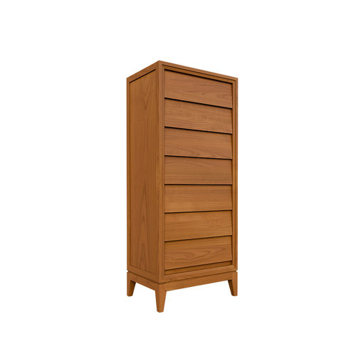 Moderner Chiffonnier - New York - MORELATO - Kirschbaum / weiß / schwarz