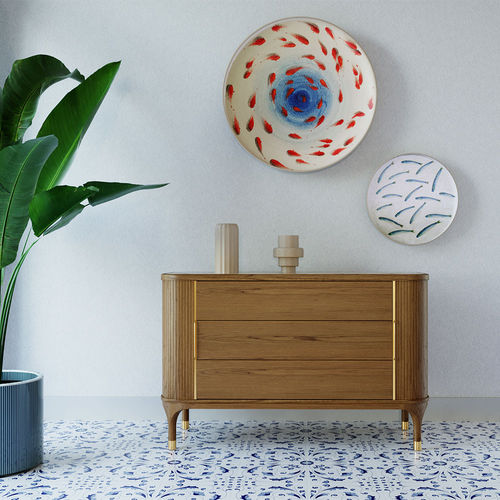 Moderne Kommode - Joyce - MORELATO - Messing / Keramik / Massivholz
