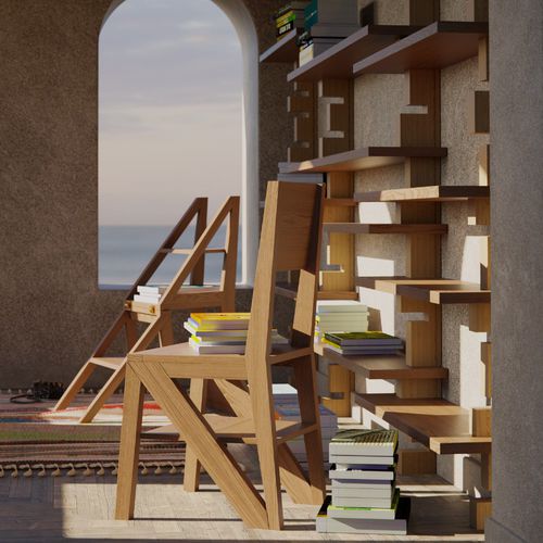 Moderner Stuhl - Scala - MORELATO - für Küche / für Schlafzimmer / Esche
