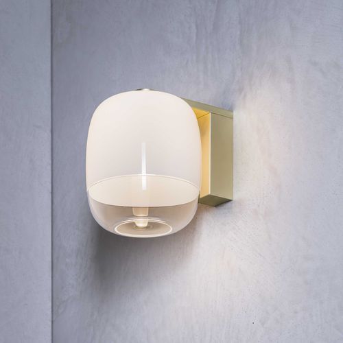 Moderne Wandleuchte - GONG - PRANDINA - für Außenbereich / Messing / aus verchromtem Metall