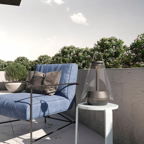 Tischlampe - SHUTTLE - PRANDINA - mobil / Aluminium / Glas