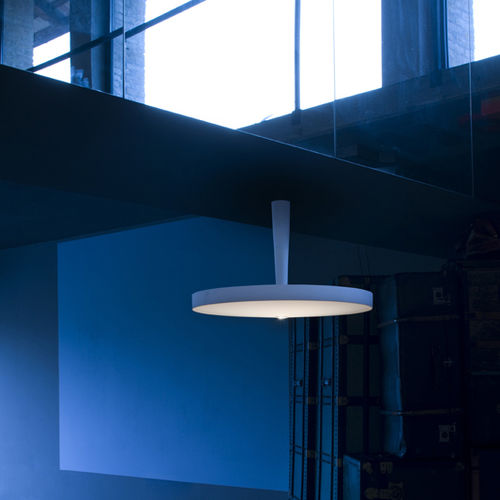 Moderne Deckenleuchte - EQUILIBRE - PRANDINA - rund / geblasenes Glas / aus lackiertem Aluminium