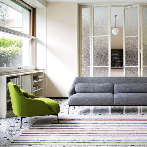 Moderner Sessel - LIMA - Tacchini - Stoff / grün