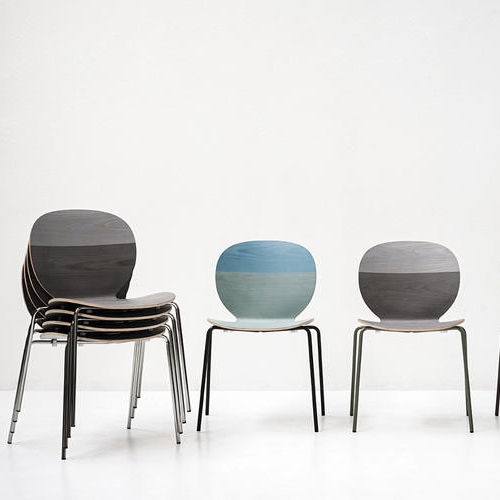 Moderner Stuhl - KELLY V - Tacchini - für den Innenraum / Holz / stapelbar
