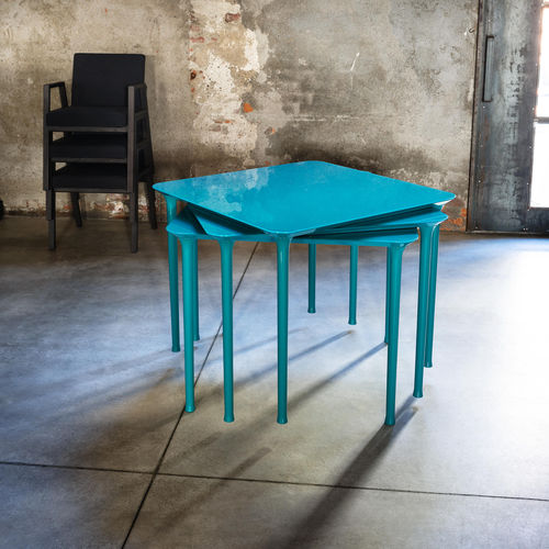 Moderner Tisch - SPINDLE - Tacchini - MDF / rechteckig / stapelbar