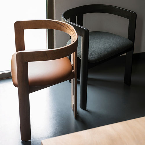 Moderner Stuhl - PIGRECO - Tacchini - für den Innenraum / Stoff / Leder