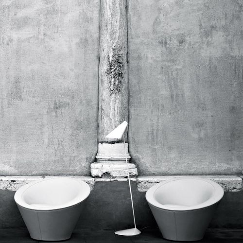 Moderner Sessel - GIROLA - Tacchini - Leder / grau / von Studio Lievore Altherr Molina