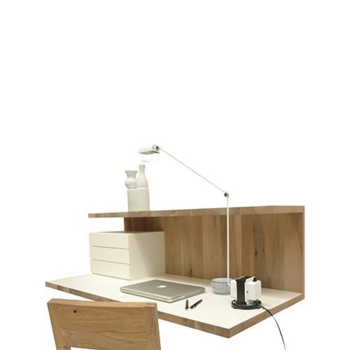 Wandmontierter Schreibtisch - KEES  - Pilat & Pilat - modern / Holz / MDF