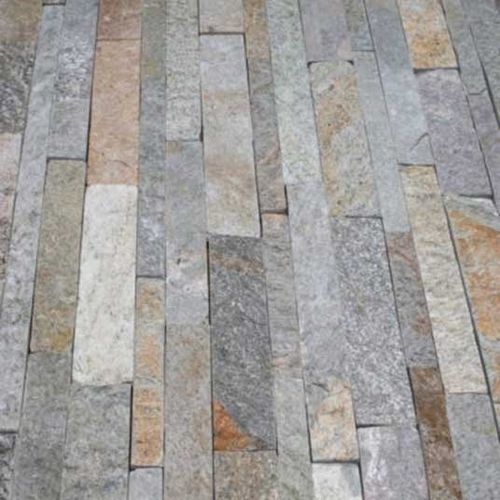 Paneel-Fassadenverkleidung - QUARZITE MIX - Artesia S.r.l - Naturstein / vertikal / horizontal