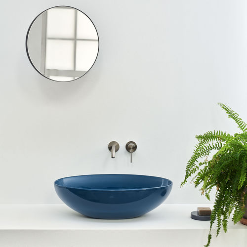 Aufsatzwaschbecken - ECO SMALL - OLTREMARE - Ceramica Cielo - Keramik / oval / ohne Öffnung