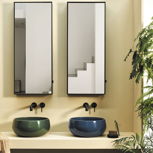 Aufsatzwaschbecken - TINO - ALGA  OLTREMARE - Ceramica Cielo - Keramik / Mehrfach / rund