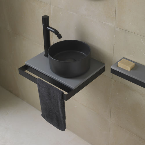 Aufsatzwaschbecken - SHUI COMFORT - CEMENTO - Ceramica Cielo - Keramik / rund / ohne Öffnung