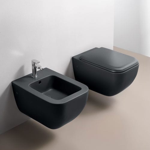 Wandhängendes WC - SHUI COMFORT - BASALTO - Ceramica Cielo - Keramik / rechteckig / modern