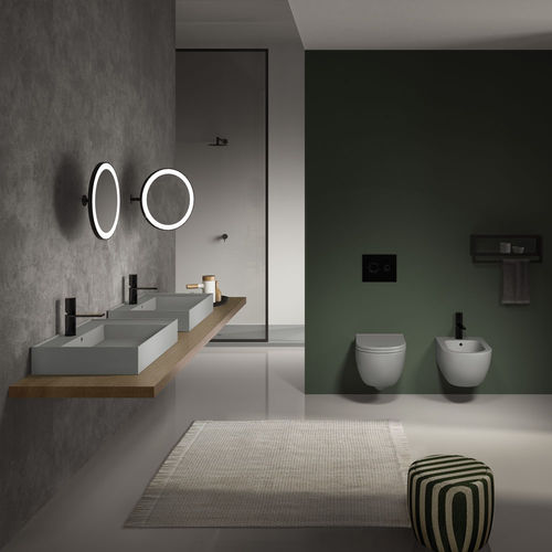 Aufsatzwaschbecken - ENJOY - BRINA - Ceramica Cielo - Keramik / doppelt / rechteckig